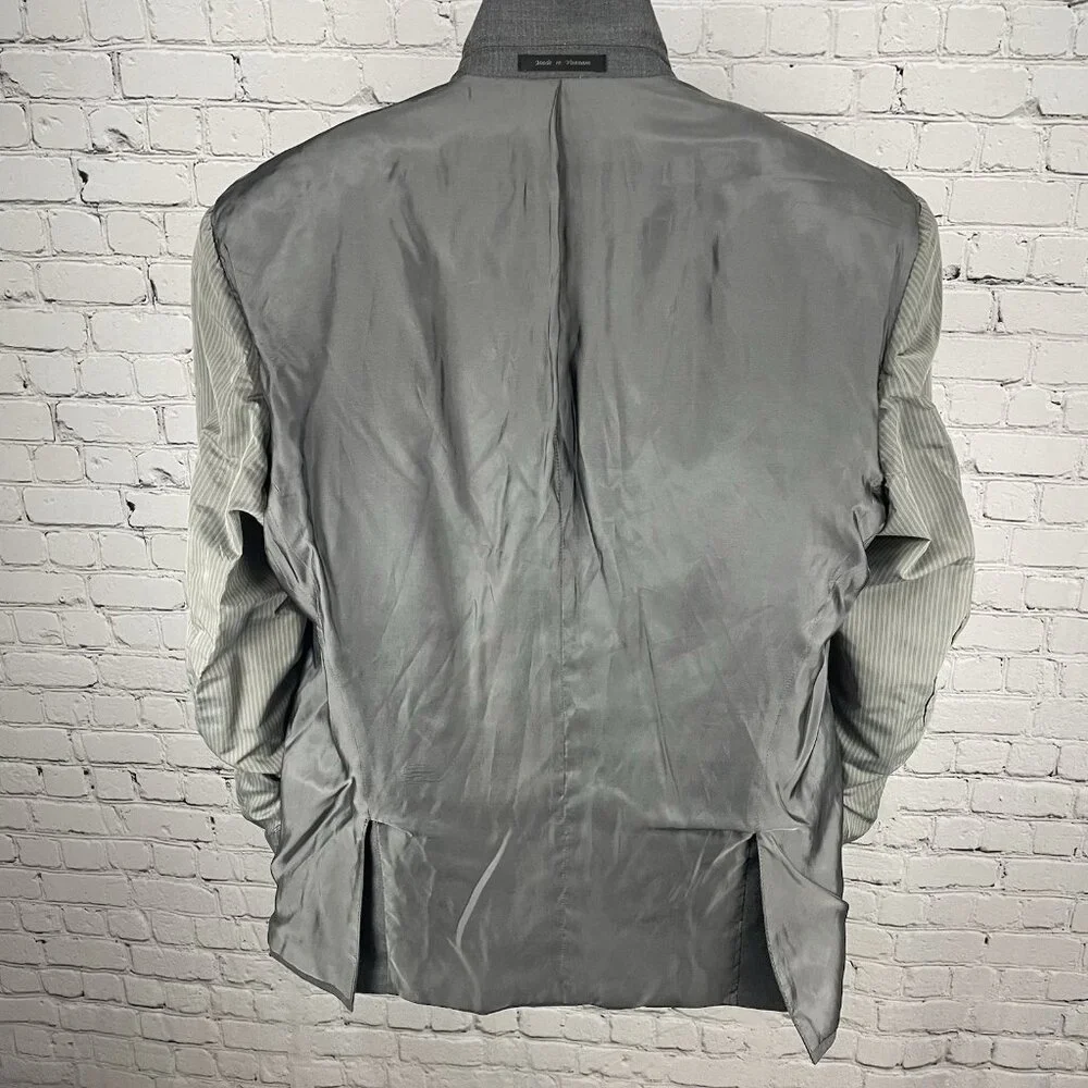Michael Kors Grey Two Button Double Vented Notch Blazer Sport Coat Size 46R